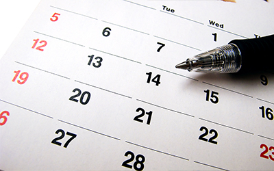 An image of a calendar month